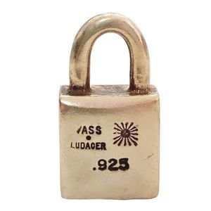 VERY RARE VASS LUDACER Lock 925 Sterling Silver Charm